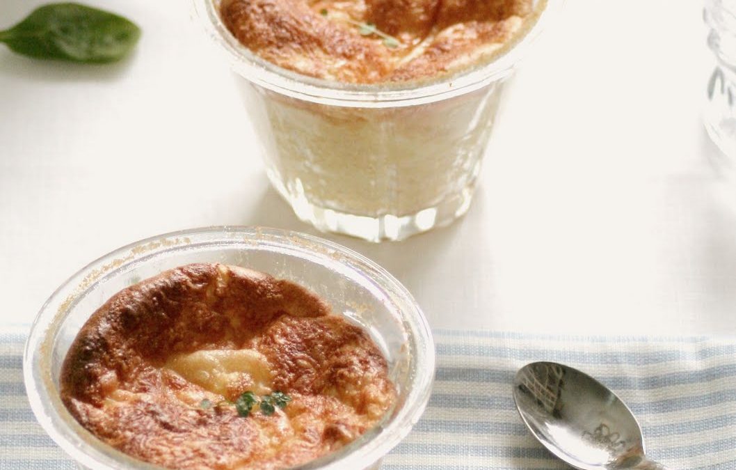 Soufflé Classique au Fromage (Soufflé clásico de queso) (Soufflé con jamón de Paris)