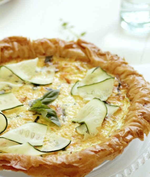 I love pepino: Quiche de Verano y Ensalada laminada de pepino con salsa de yogur