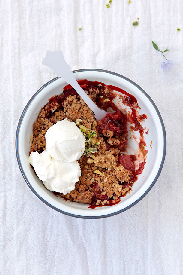 Food and Cook, crumble de fresas